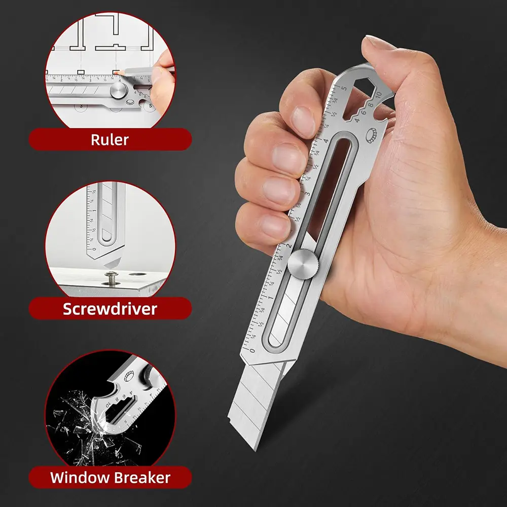 7-in-1 multi function pocket utility knife