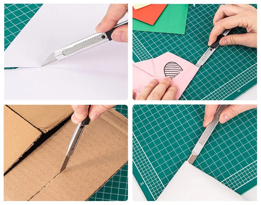 slim pocket film cutting knife with blade snapper