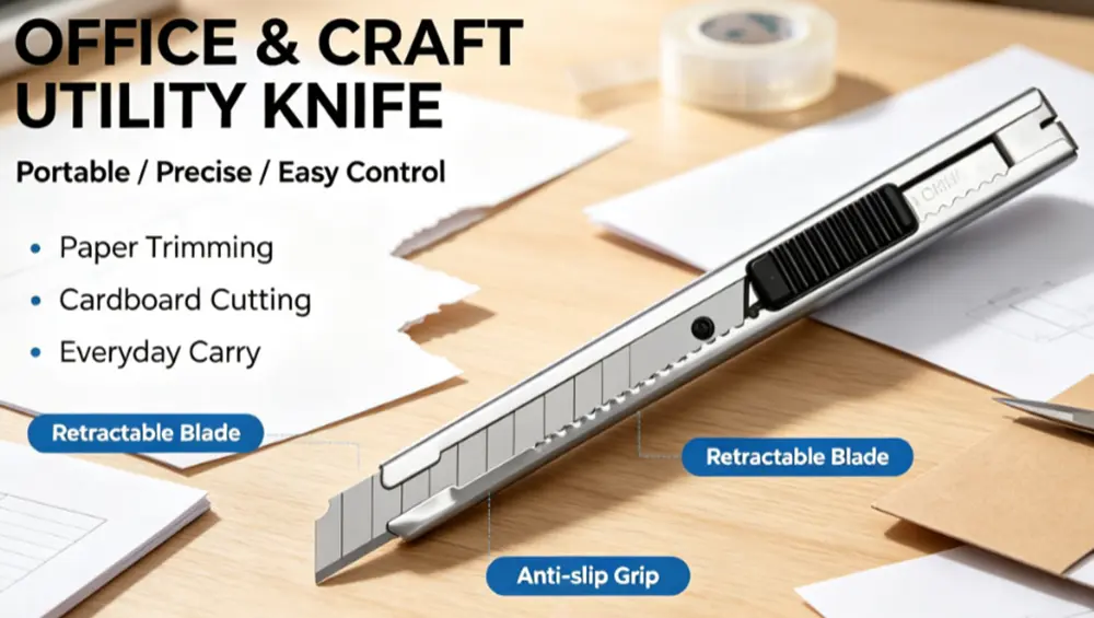 lockable exacto knife vinyl wrap cutting tool