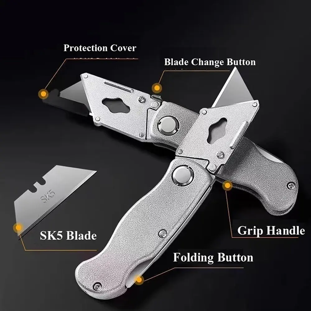 quick change blade folding cutter
