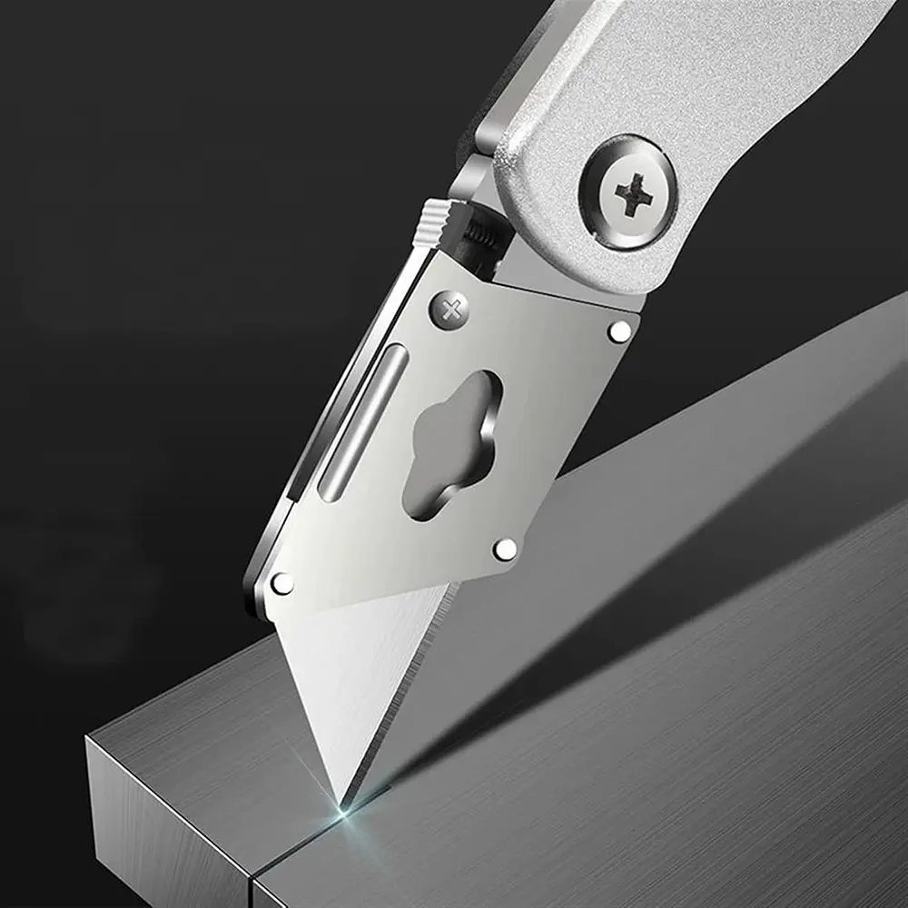 K2008 folding aluminum alloy utility knife for carpet trimming