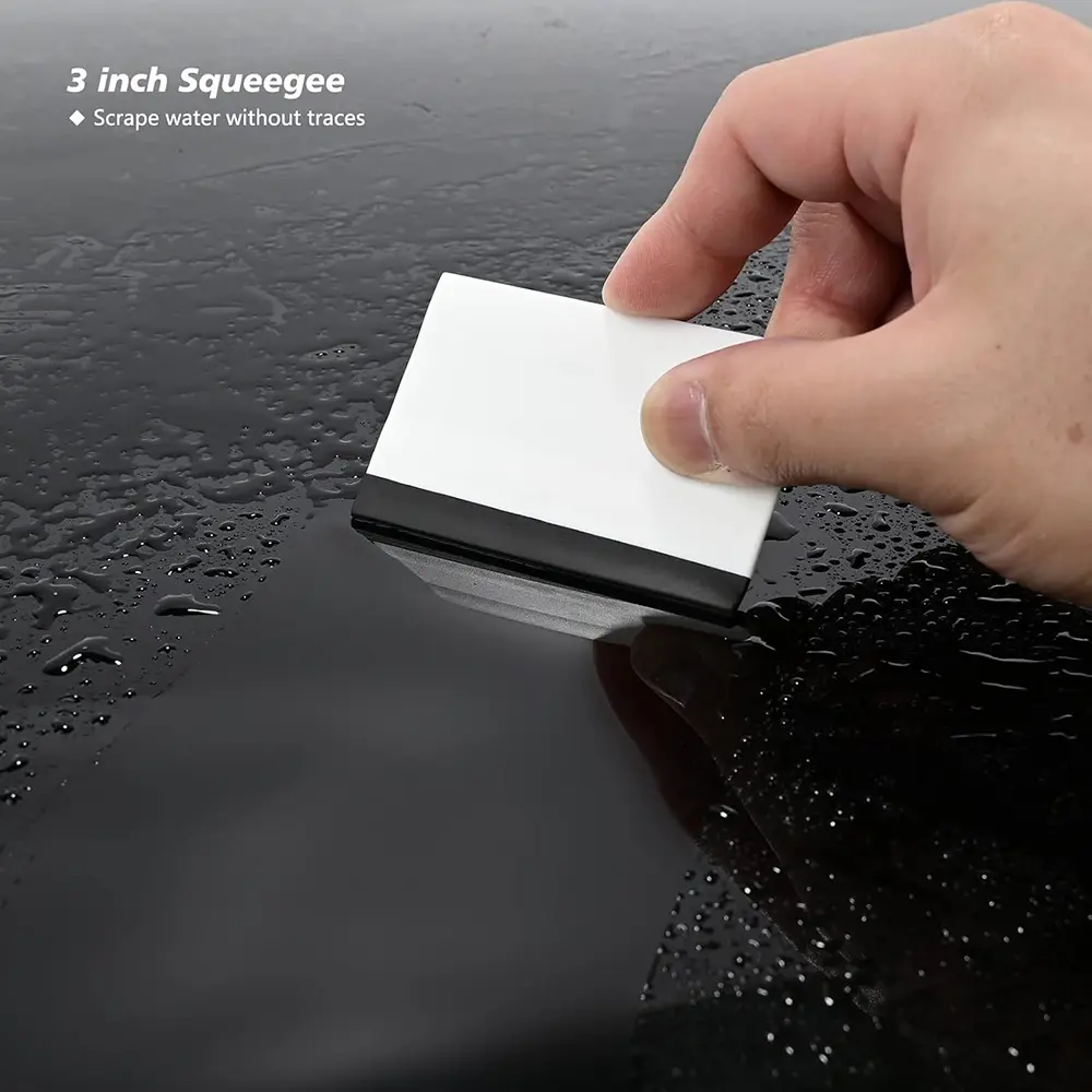 Glass cleaning squeegee block tool