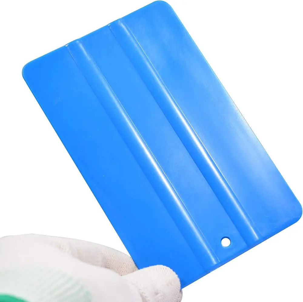 Vinyl wrap precision squeegee for decal installation