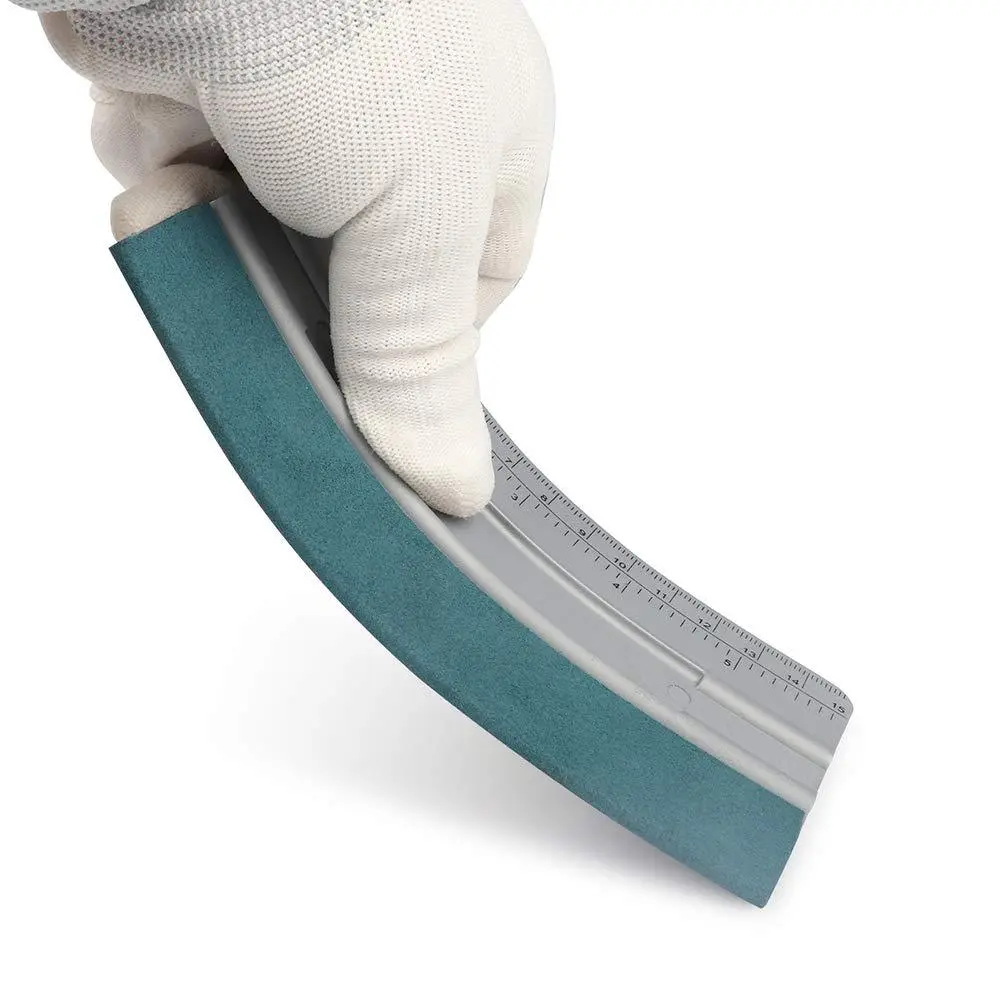 Built-in ruler film applicator squeegee
