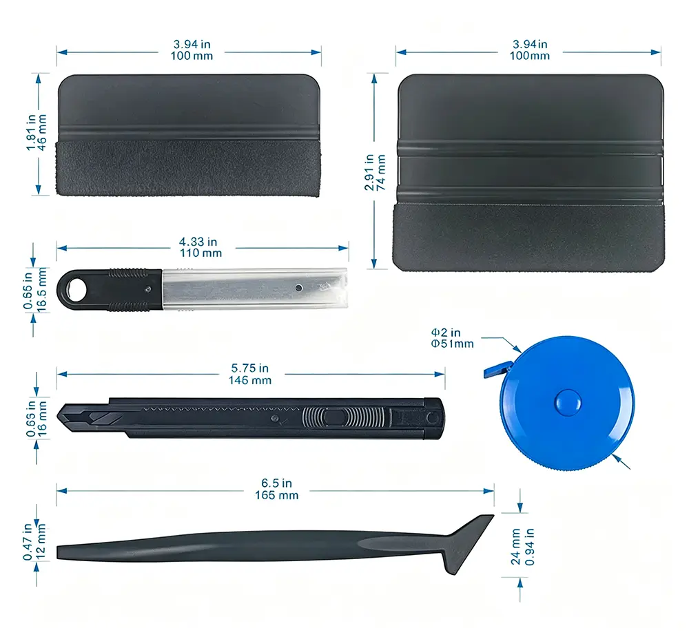 DIY car decal installation tools