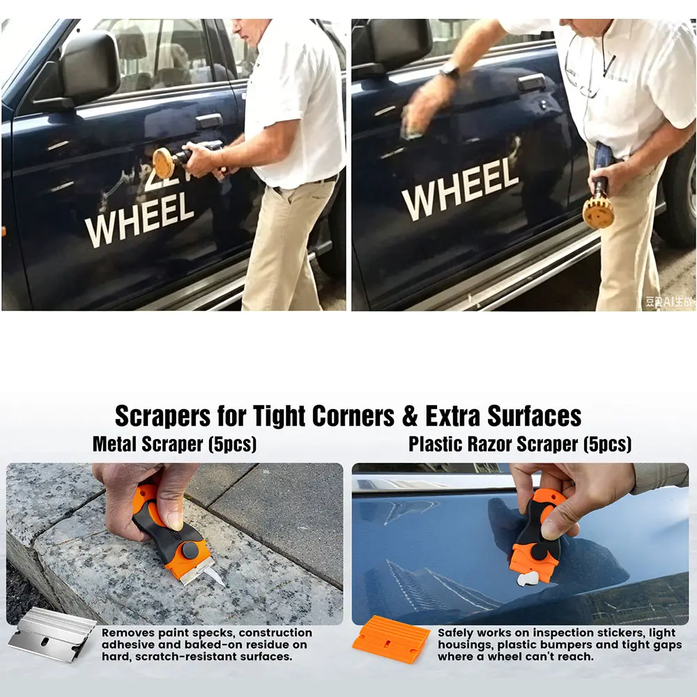 Car Vinyl Wrap Cleaner Rubber Wheel