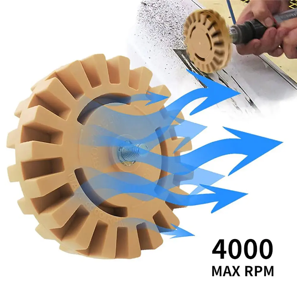 Rubber Eraser Wheel Drill Attachment