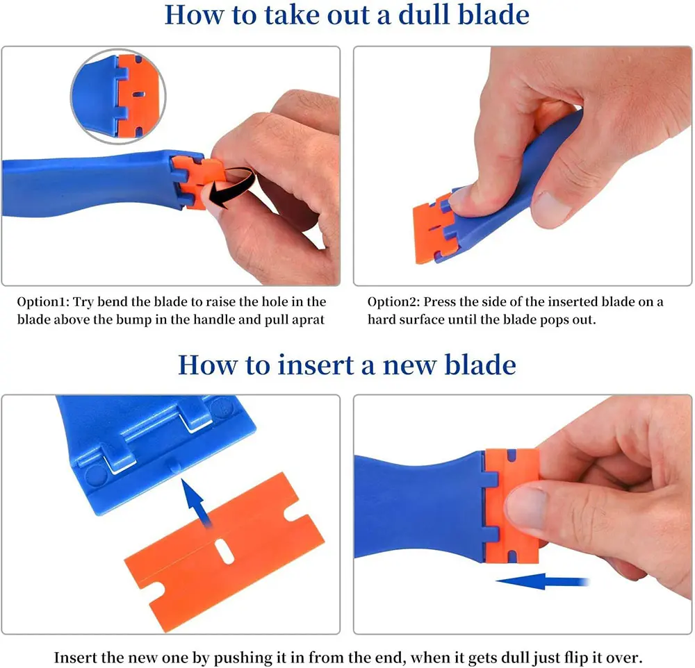 Car Decal Remover Plastic Razor Scraper