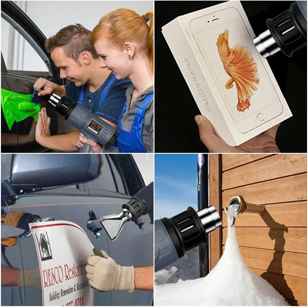 Heat gun for PVC shrinking and paint removal work