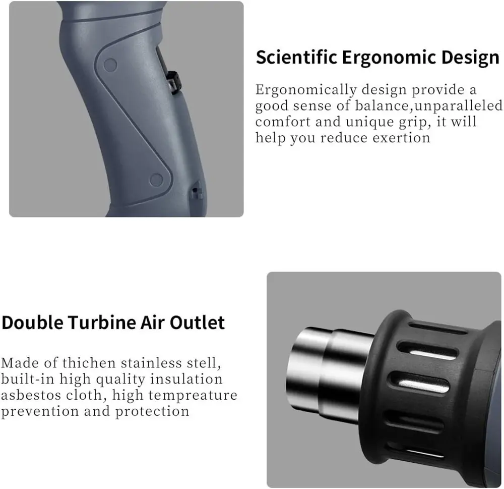 heat gun with 2 temp modes