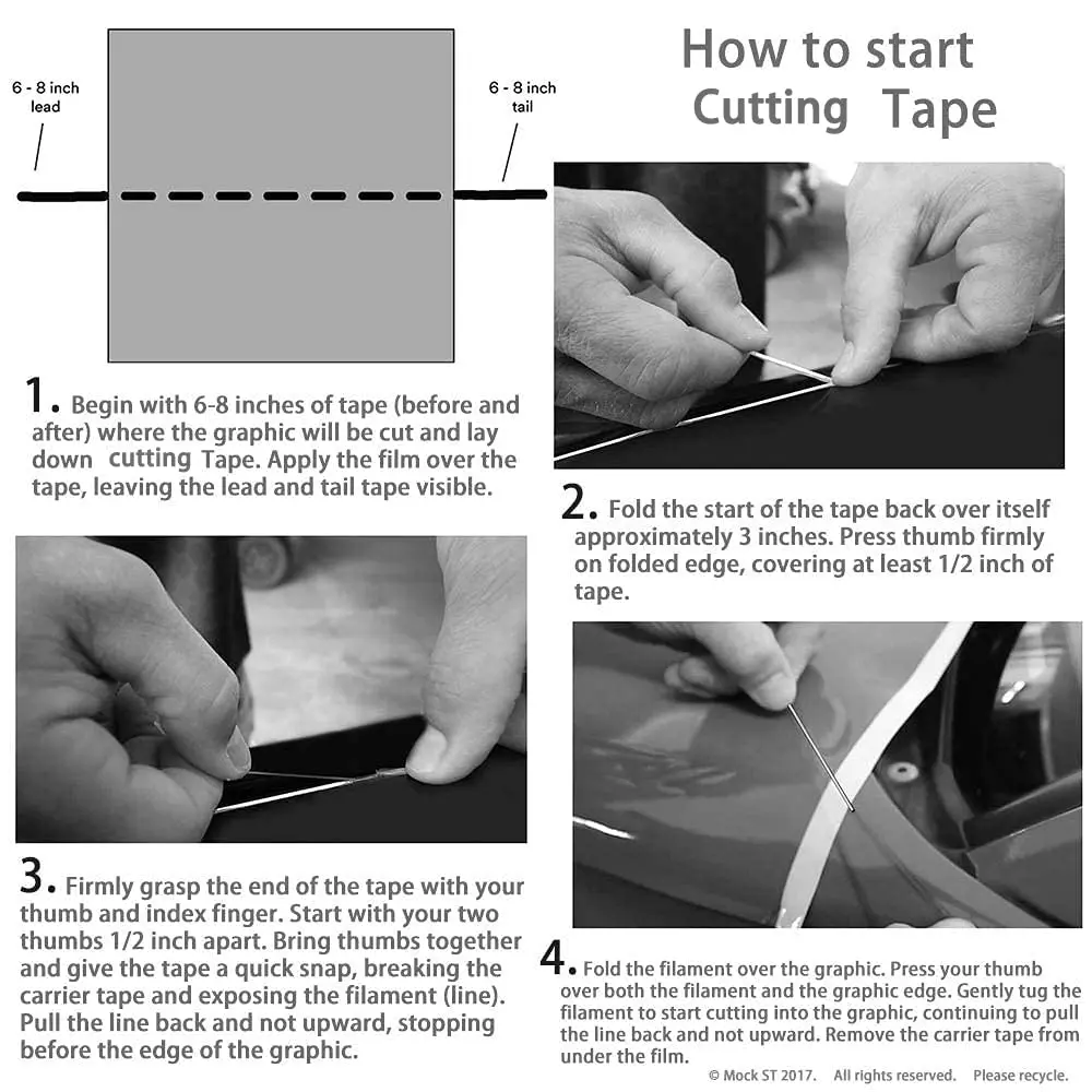 car wrap finish line tape