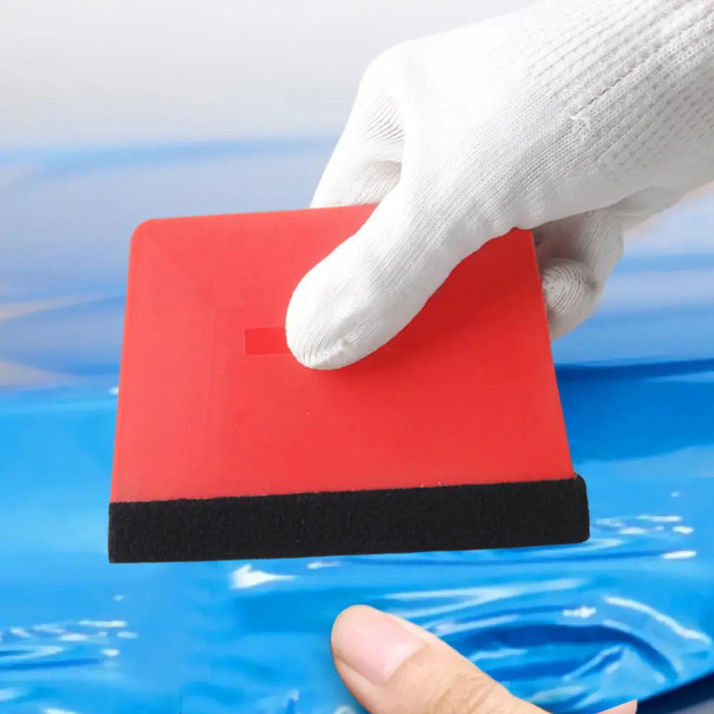 Three hardness vinyl squeegee combination