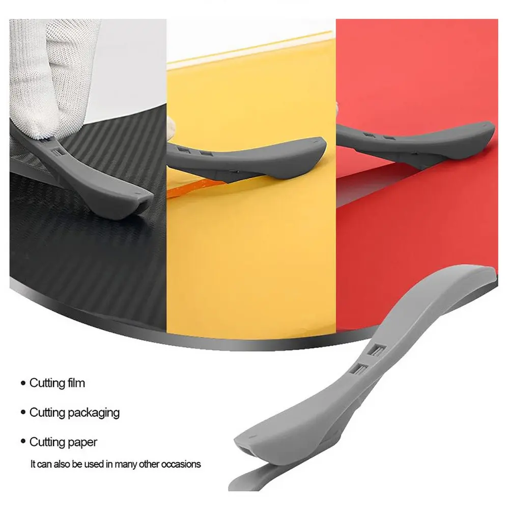 Safety cutter for wallpaper trimming