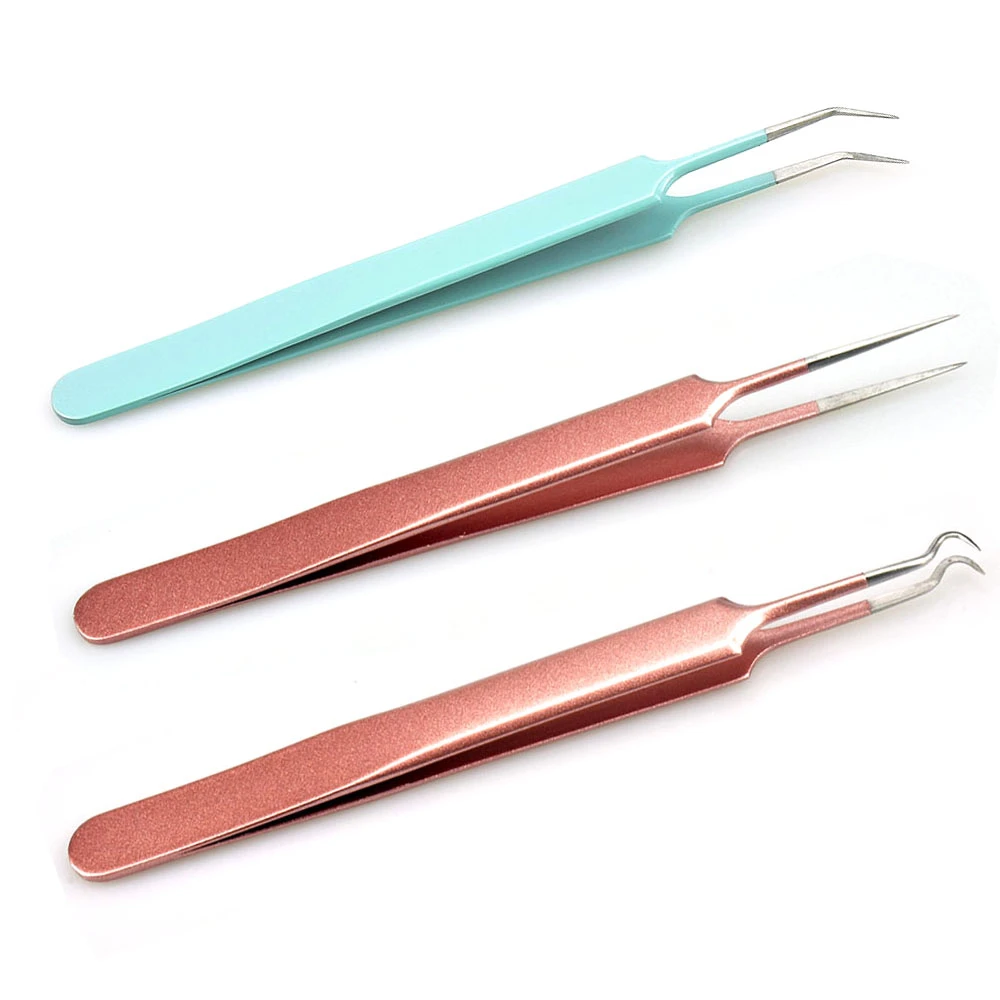 Precision tweezers for removing vinyl scraps