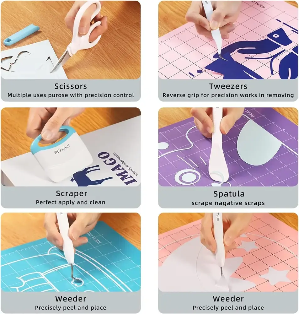 Complete vinyl weeding craft supplies set
