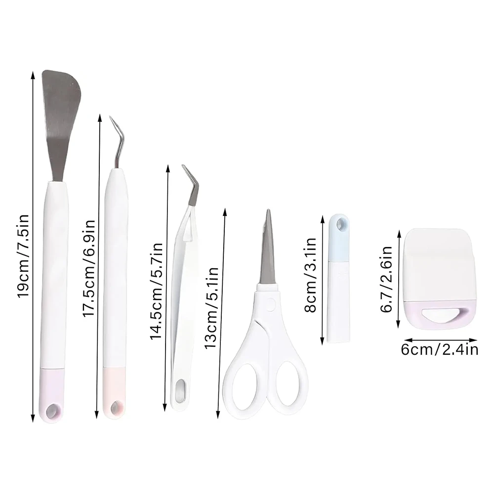 Reverse tweezers for vinyl weeding
