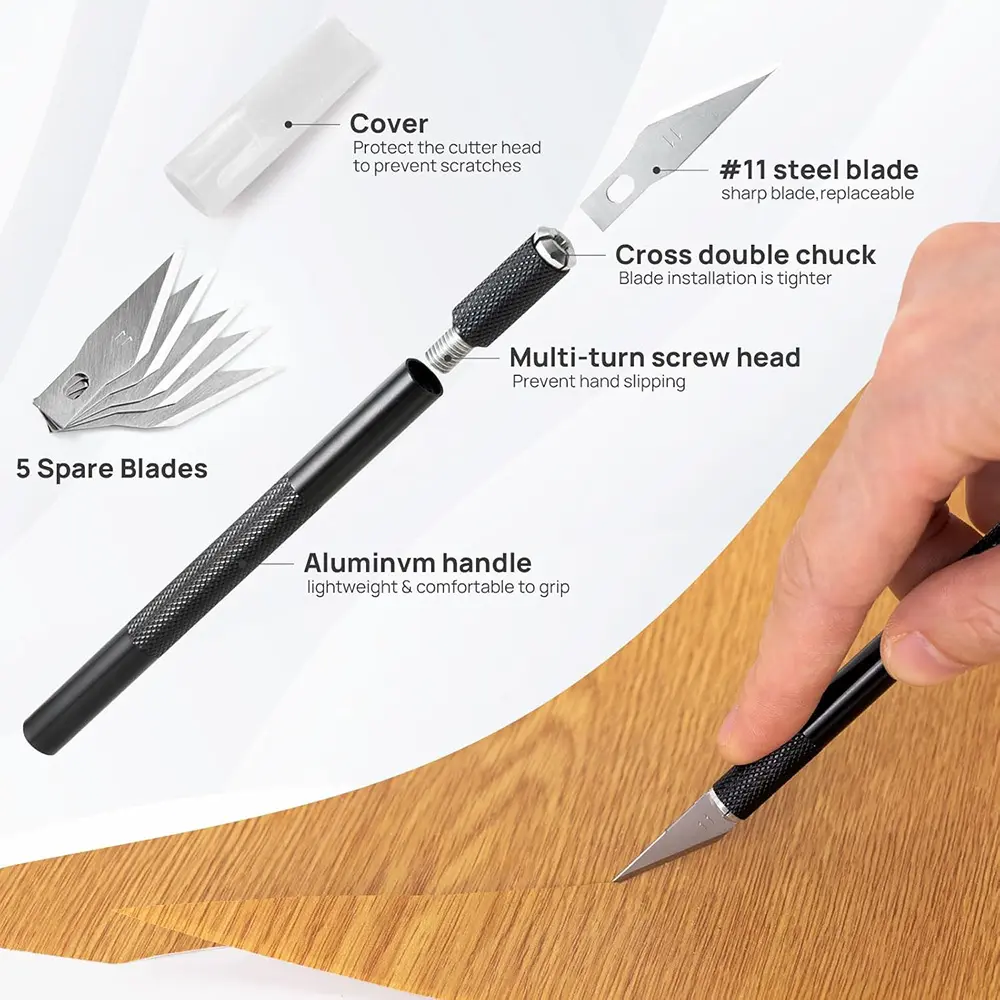 Plastic edge tucking tool for vinyl film corners